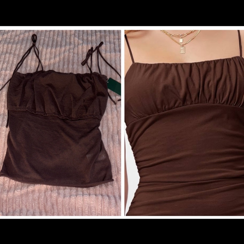 Wild Fable new Crinkled Tank Top knit sweater like material. Size: M NWT.